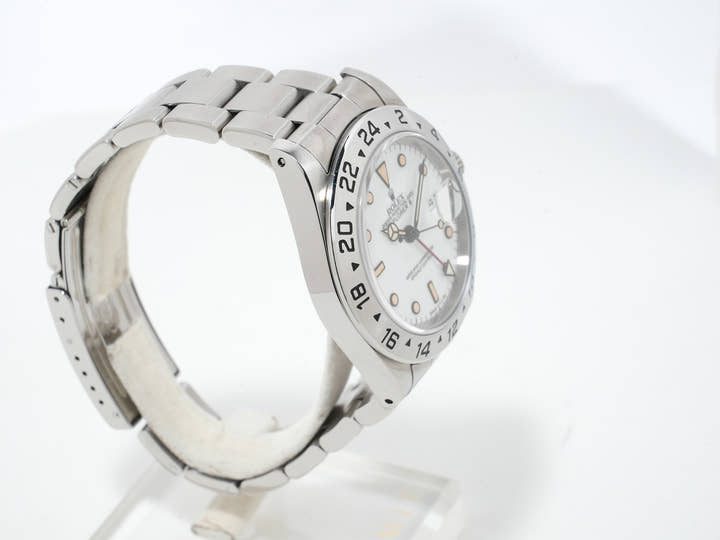 ロレックス エクスプローラーII Ref.16570 ステンレススチール ホワイト文字盤