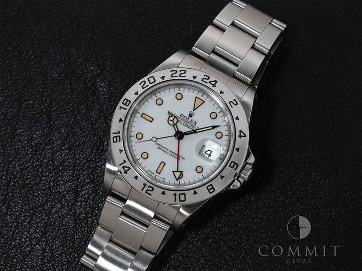 ロレックス エクスプローラーII Ref.16570 ステンレススチール ホワイト文字盤