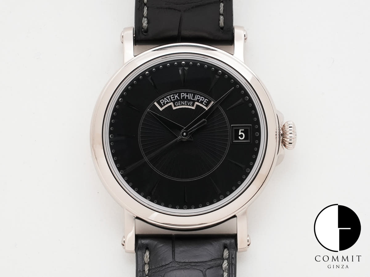 パテックフィリップ カラトラバ オフィサー Ref.5153G-001 ホワイトゴールド ブラック文字盤