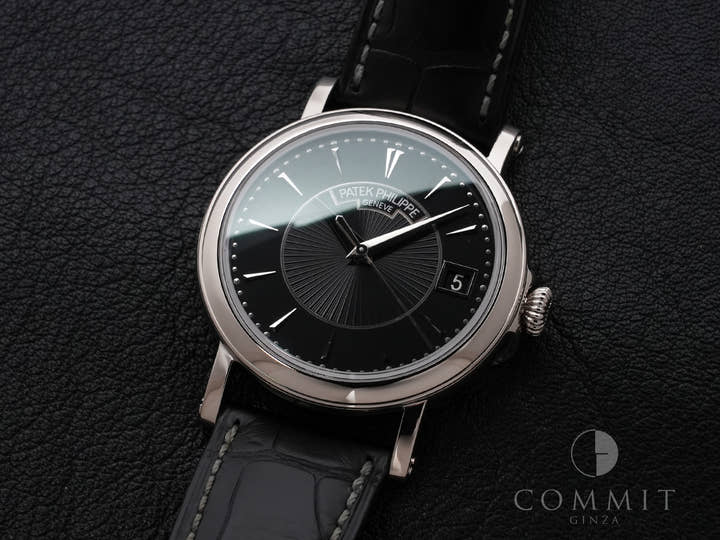 パテックフィリップ カラトラバ オフィサー Ref.5153G-001 ホワイトゴールド ブラック文字盤