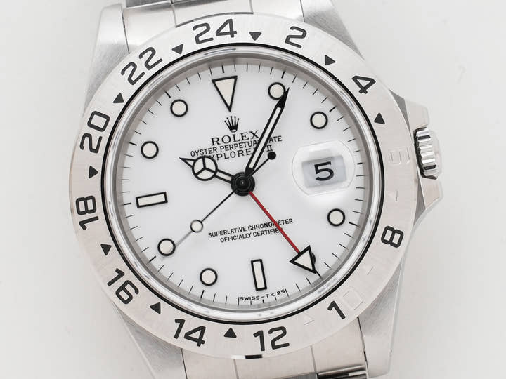 ロレックス エクスプローラーII Ref.16570 ステンレススチール ホワイト文字盤