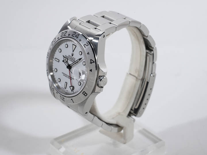 ロレックス エクスプローラーII Ref.16570 ステンレススチール ホワイト文字盤