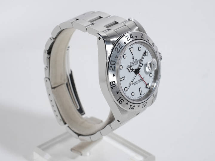 ロレックス エクスプローラーII Ref.16570 ステンレススチール ホワイト文字盤