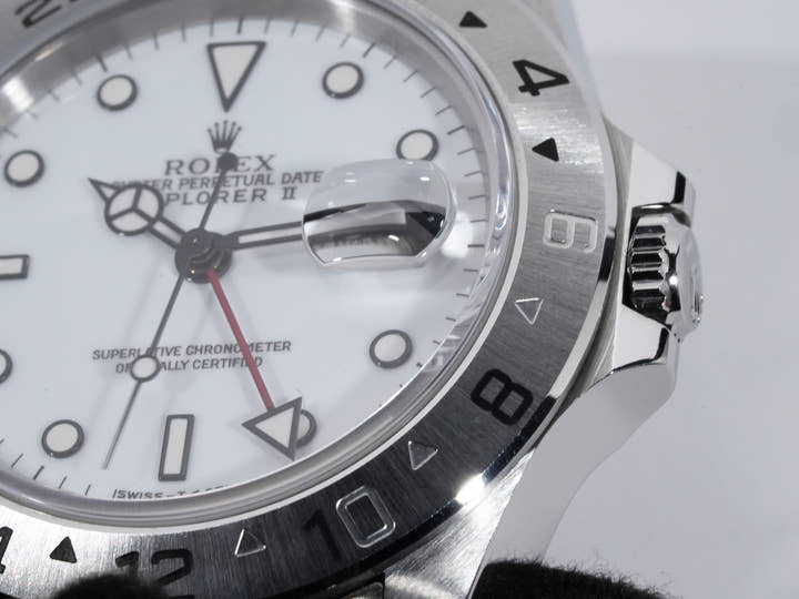 ロレックス エクスプローラーII Ref.16570 ステンレススチール ホワイト文字盤