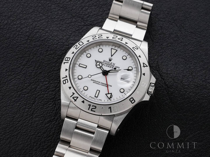 ロレックス エクスプローラーII Ref.16570 ステンレススチール ホワイト文字盤