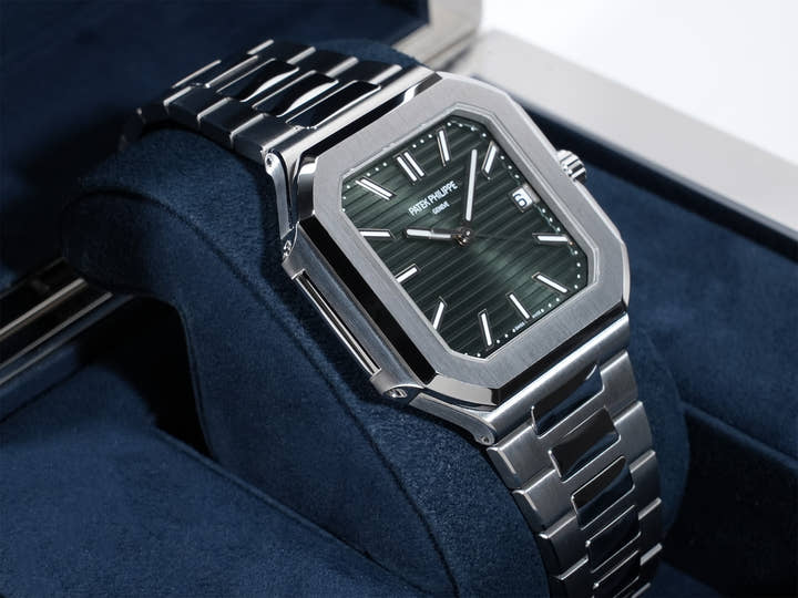 パテックフィリップ キュビタス Ref.5821/1A-001 ステンレススチール グリーン文字盤