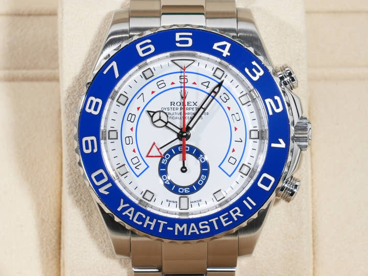 ロレックス ヨットマスターII Ref.116680 ステンレススチール ホワイト文字盤