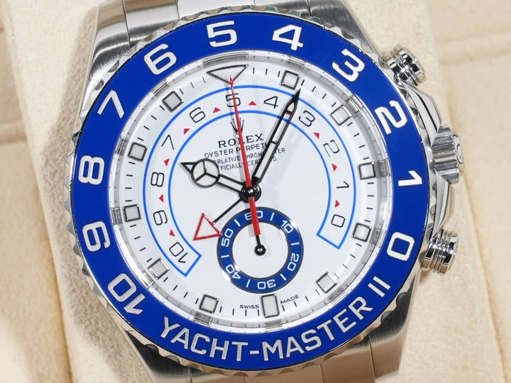 ロレックス ヨットマスターII Ref.116680 ステンレススチール ホワイト文字盤