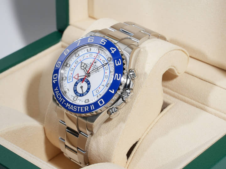 ロレックス ヨットマスターII Ref.116680 ステンレススチール ホワイト文字盤