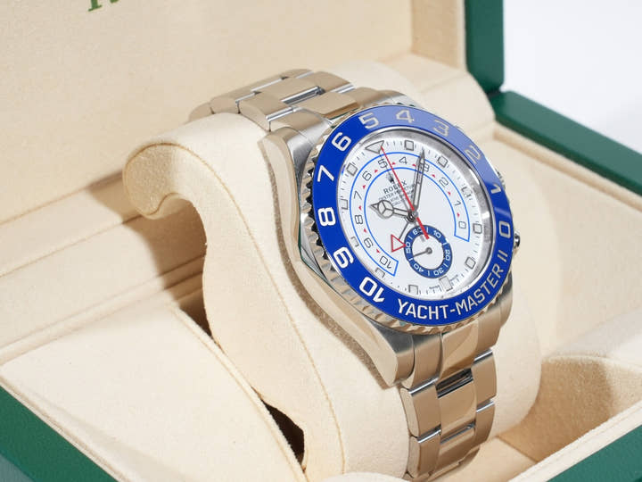 ロレックス ヨットマスターII Ref.116680 ステンレススチール ホワイト文字盤