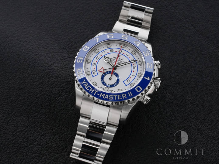 ロレックス ヨットマスターII Ref.116680 ステンレススチール ホワイト文字盤