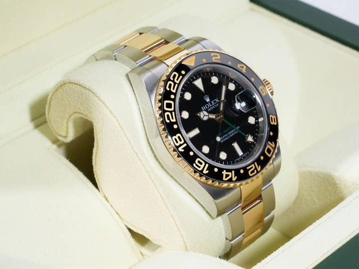 Rolex GMT-Master II Ref. 116713LN Stainless Steel/Yellow Gold Black Dial