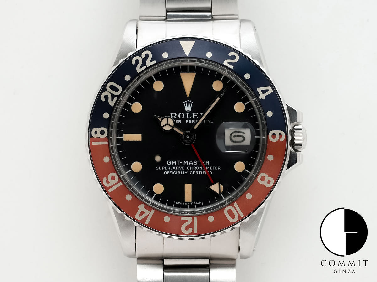 ロレックス GMTマスター Ref.1675 ステンレススチール ブラック文字盤 オイスターブレスレット