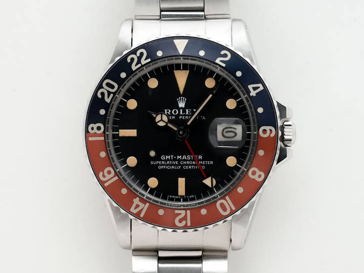 ロレックス GMTマスター Ref.1675 ステンレススチール ブラック文字盤 オイスターブレスレット