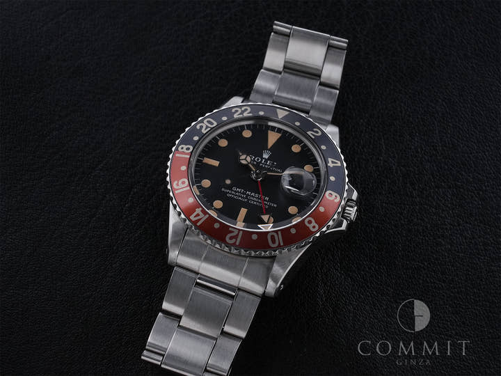 ロレックス GMTマスター Ref.1675 ステンレススチール ブラック文字盤 オイスターブレスレット