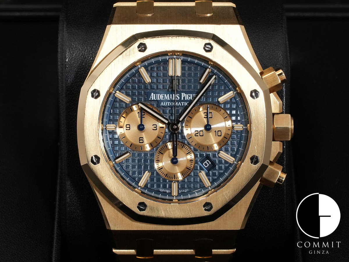 オーデマピゲ ロイヤルオーク クロノグラフ Ref.26331BA.OO.1220BA.01 イエローゴールド ブルー文字盤