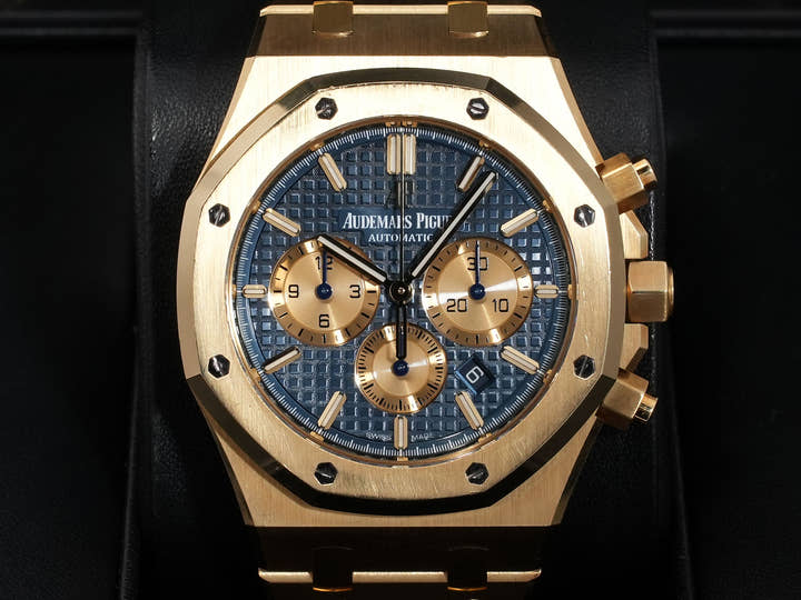 オーデマピゲ ロイヤルオーク クロノグラフ Ref.26331BA.OO.1220BA.01 イエローゴールド ブルー文字盤