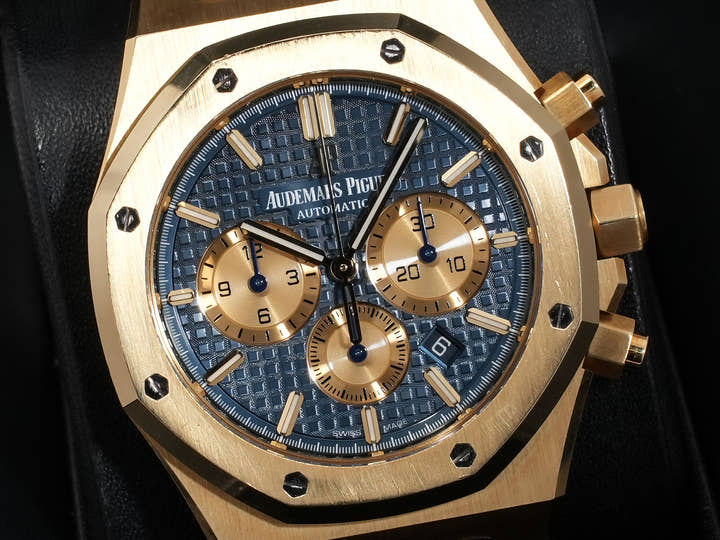オーデマピゲ ロイヤルオーク クロノグラフ Ref.26331BA.OO.1220BA.01 イエローゴールド ブルー文字盤
