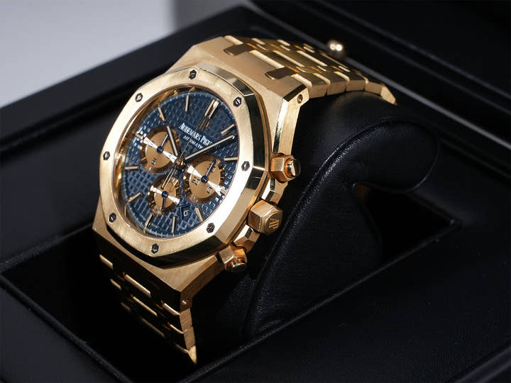 オーデマピゲ ロイヤルオーク クロノグラフ Ref.26331BA.OO.1220BA.01 イエローゴールド ブルー文字盤