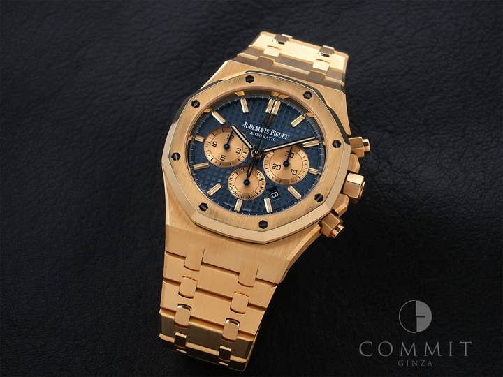 オーデマピゲ ロイヤルオーク クロノグラフ Ref.26331BA.OO.1220BA.01 イエローゴールド ブルー文字盤