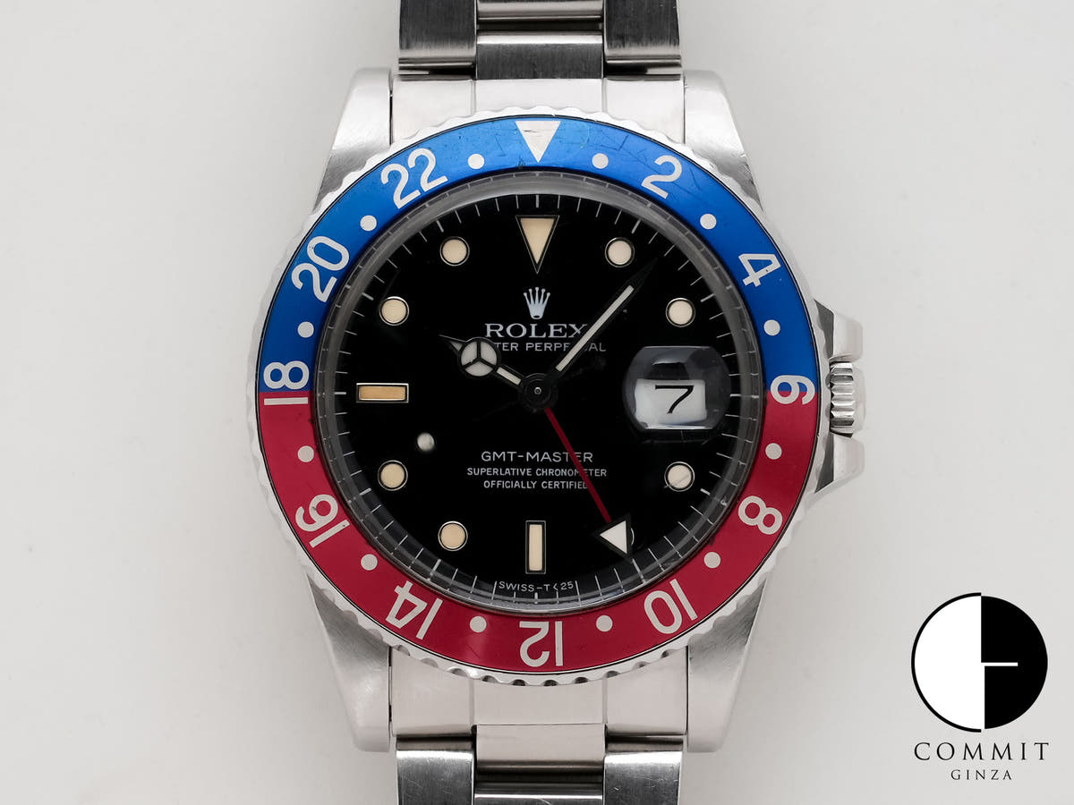 Rolex GMT-Master Ref. 16750 Stainless Steel Black Dial