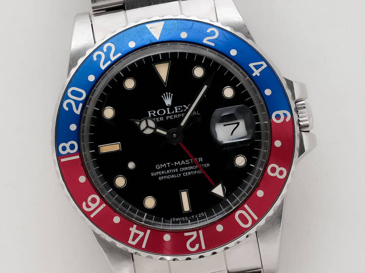 Rolex GMT-Master Ref. 16750 Stainless Steel Black Dial