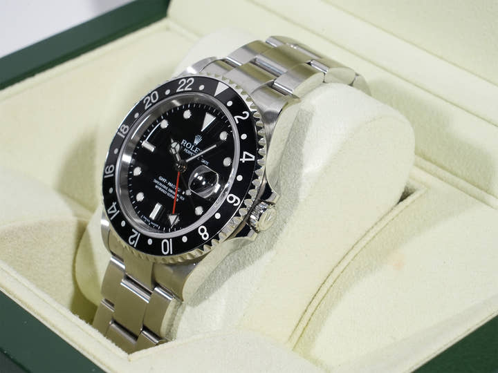 ロレックス GMTマスターII Ref.16710 ステンレススチール ブラック文字盤 オイスターブレスレット