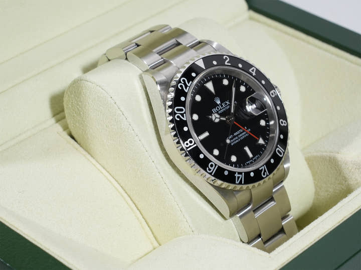 ロレックス GMTマスターII Ref.16710 ステンレススチール ブラック文字盤 オイスターブレスレット