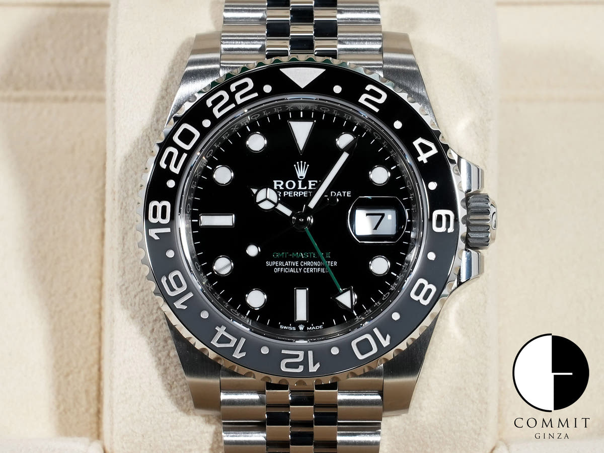 ロレックス GMTマスターII Ref.126710GRNR ステンレススチール ブラック文字盤 ジュビリーブレスレット