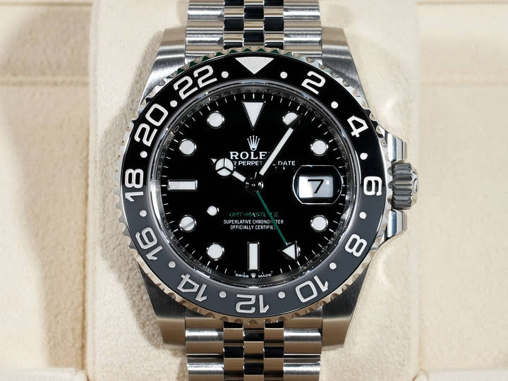 ロレックス GMTマスターII Ref.126710GRNR ステンレススチール ブラック文字盤 ジュビリーブレスレット