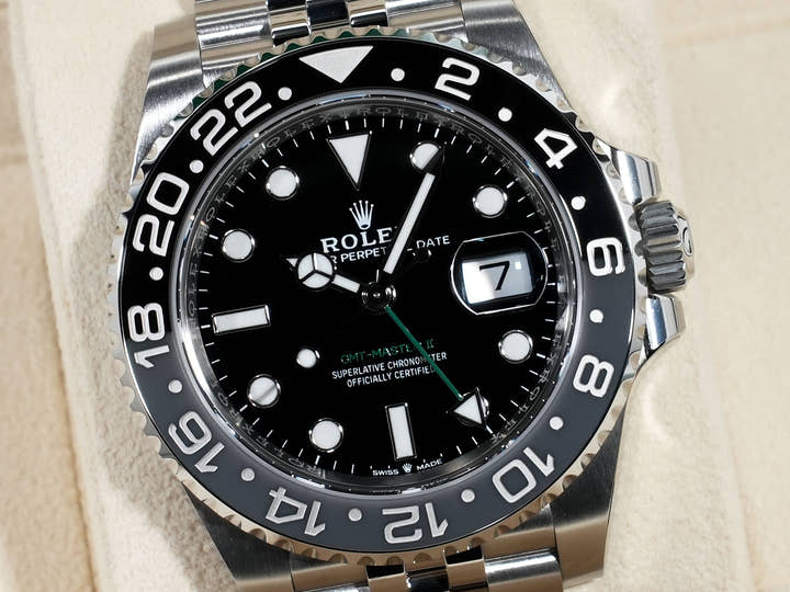 ロレックス GMTマスターII Ref.126710GRNR ステンレススチール ブラック文字盤 ジュビリーブレスレット