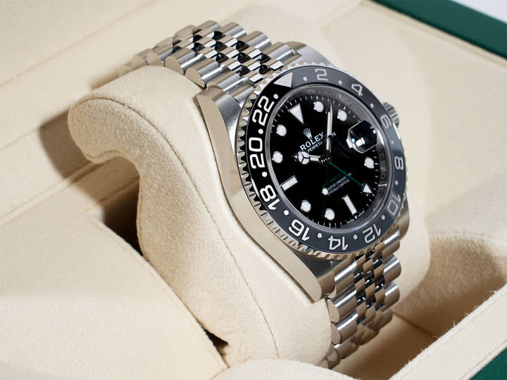 ロレックス GMTマスターII Ref.126710GRNR ステンレススチール ブラック文字盤 ジュビリーブレスレット