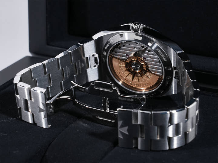 ヴァシュロンコンスタンタン オーヴァーシーズ Ref.4500V/110A-B128 SS ブルー文字盤 美品 ycvgmgh2