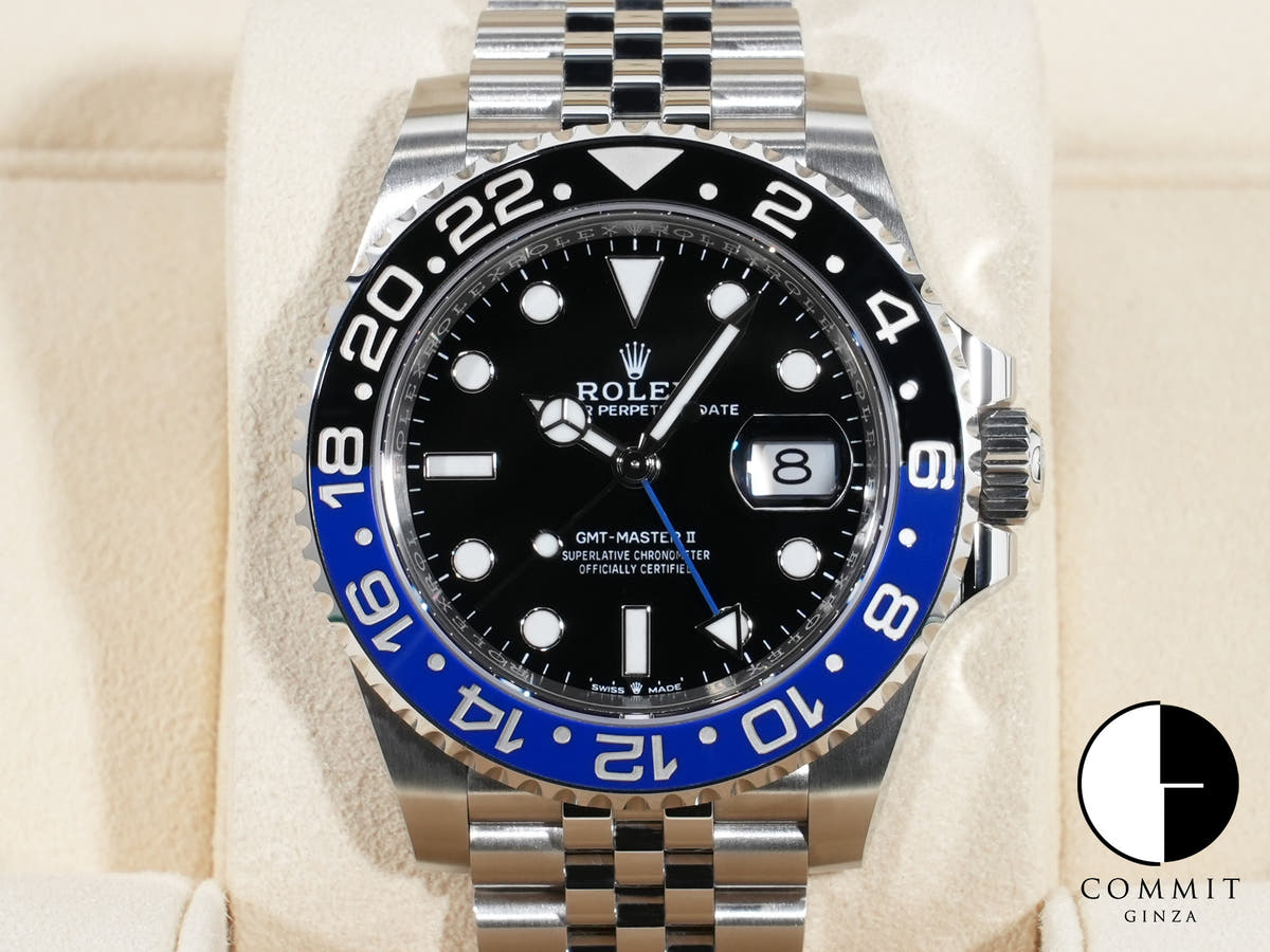 Rolex GMT-Master II Ref. 126710BLNR Stainless Steel Black Dial Jubilee Bracelet