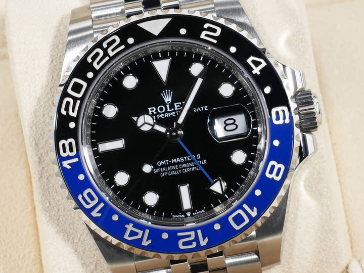 Rolex GMT-Master II Ref. 126710BLNR Stainless Steel Black Dial Jubilee Bracelet