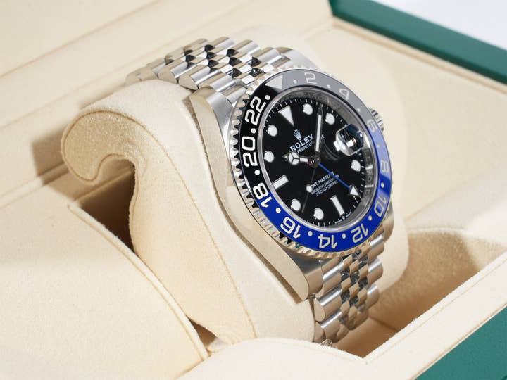 Rolex GMT-Master II Ref. 126710BLNR Stainless Steel Black Dial Jubilee Bracelet