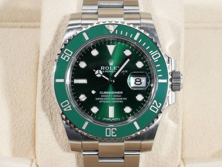 ロレックス サブマリーナー デイト Ref.116610LV ステンレススチール グリーン文字盤