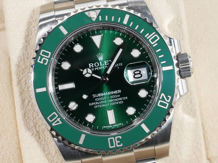 ロレックス サブマリーナー デイト Ref.116610LV ステンレススチール グリーン文字盤