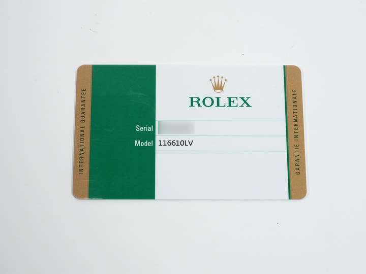 ロレックス サブマリーナー デイト Ref.116610LV ステンレススチール グリーン文字盤