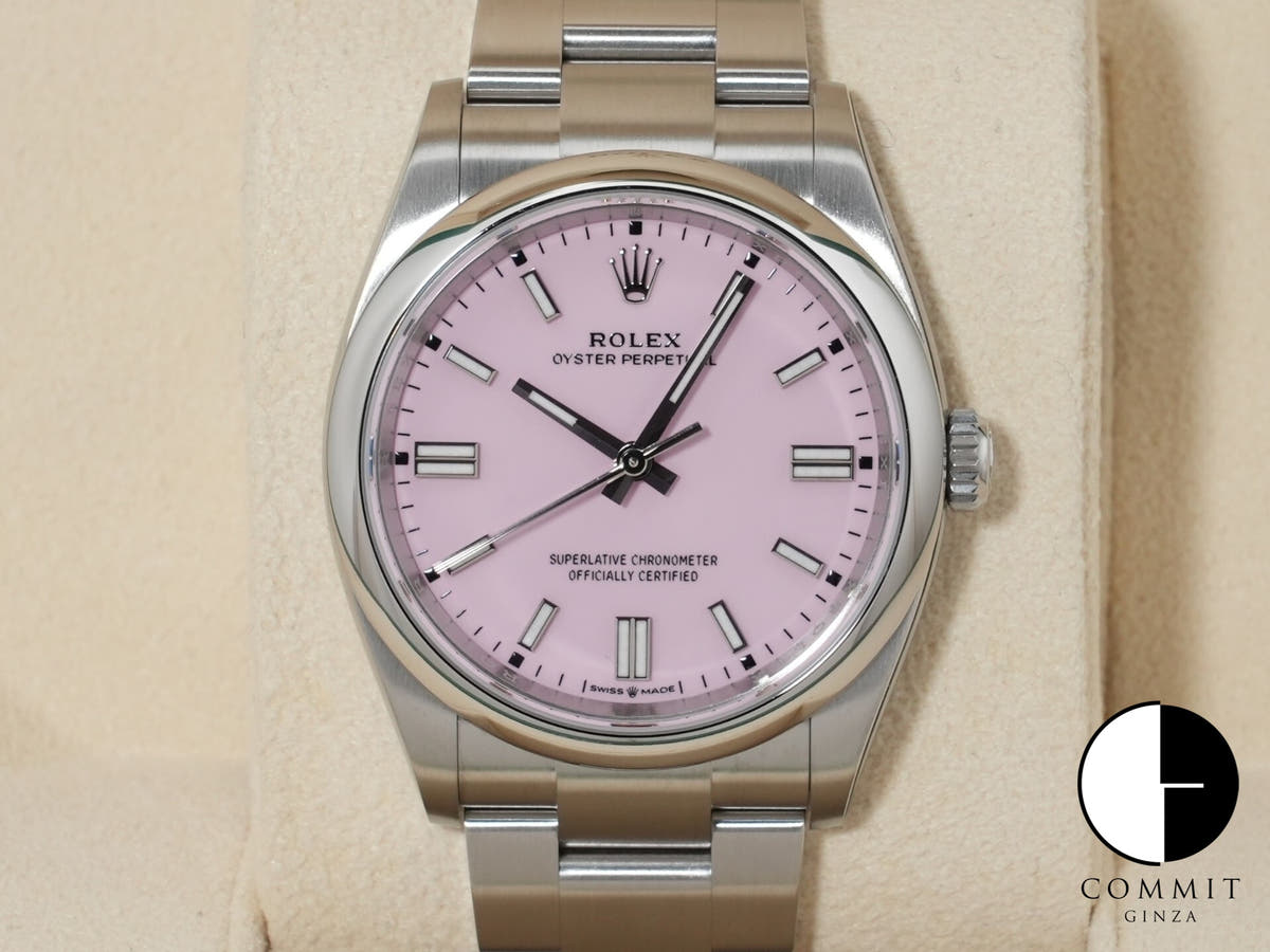 ロレックス オイスターパーペチュアル36 Ref.126000 ステンレススチール キャンディピンク文字盤
