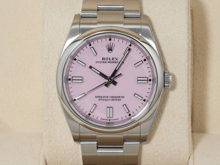 ロレックス オイスターパーペチュアル36 Ref.126000 ステンレススチール キャンディピンク文字盤