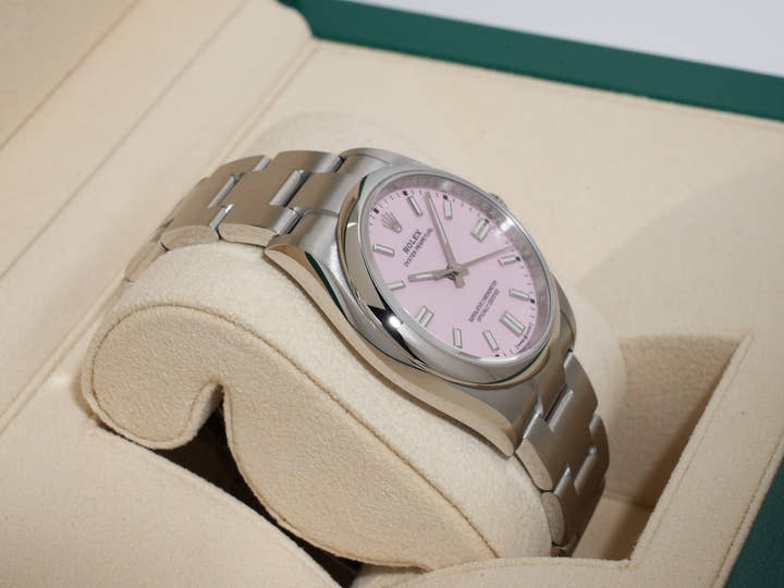 ロレックス オイスターパーペチュアル36 Ref.126000 ステンレススチール キャンディピンク文字盤