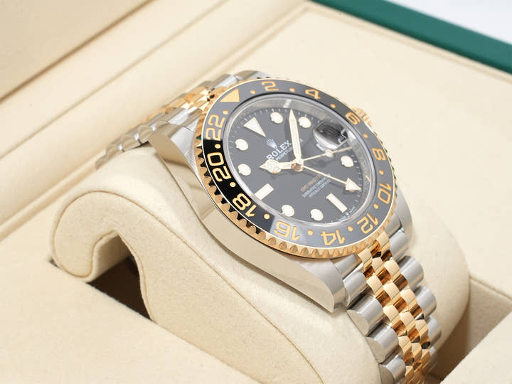 ロレックス GMTマスターII Ref.126713GRNR ステンレススチール/イエローゴールド ブラック文字盤 ジュビリーブレスレット