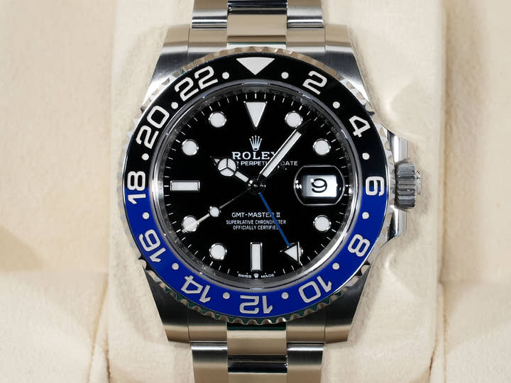 ロレックス GMTマスターII Ref.126710BLNR ステンレススチール ブラック文字盤 オイスターブレスレット
