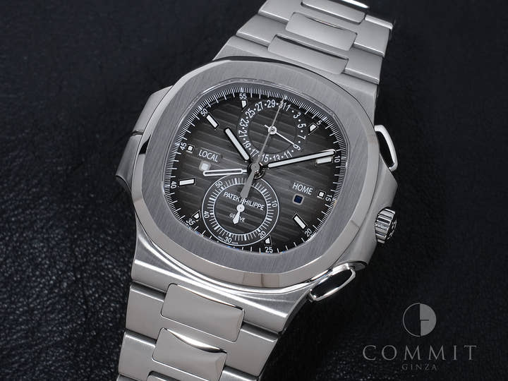 パテックフィリップ ノーチラス トラベルタイム クロノグラフ Ref.5990/1A-001 ステンレススチール ブラックグラデーション文字盤