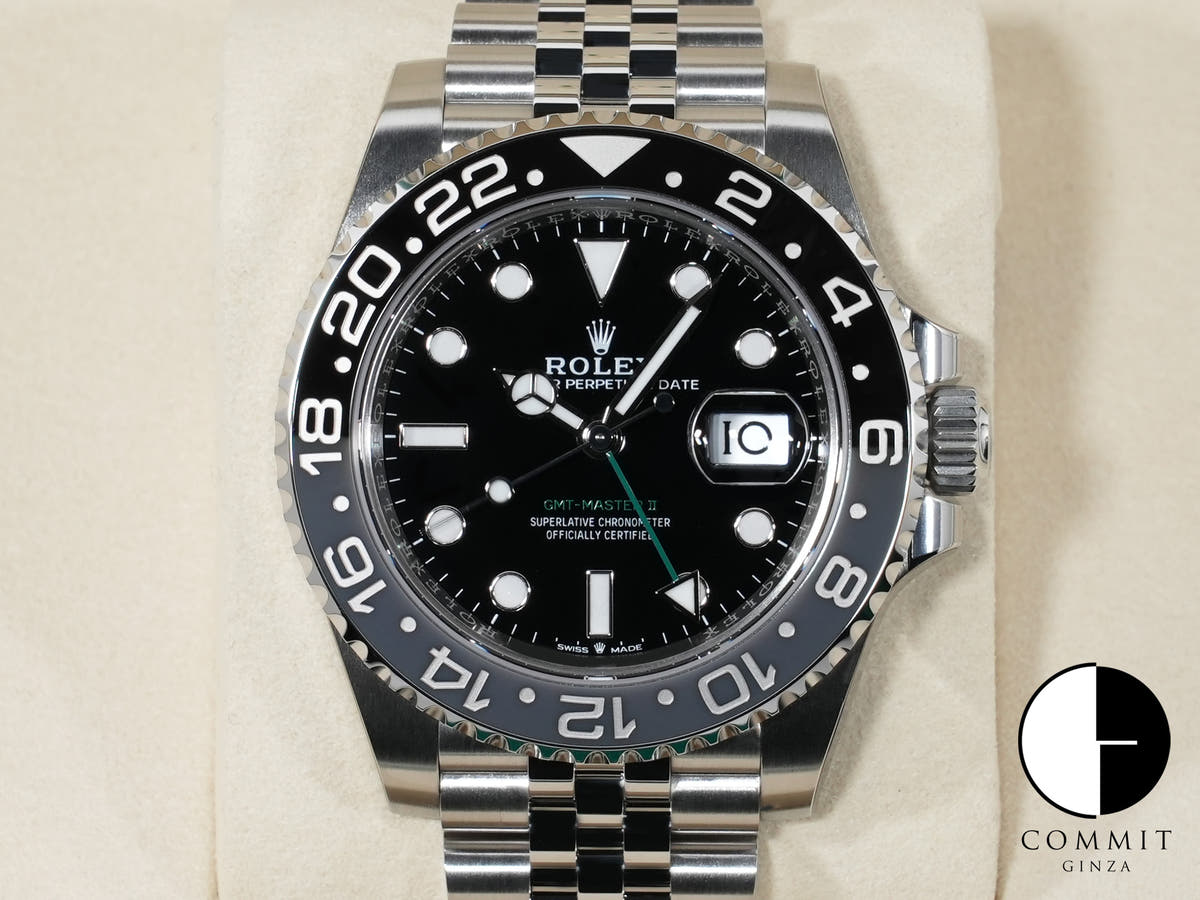 ロレックス GMTマスターII Ref.126710GRNR ステンレススチール ブラック文字盤 ジュビリーブレスレット