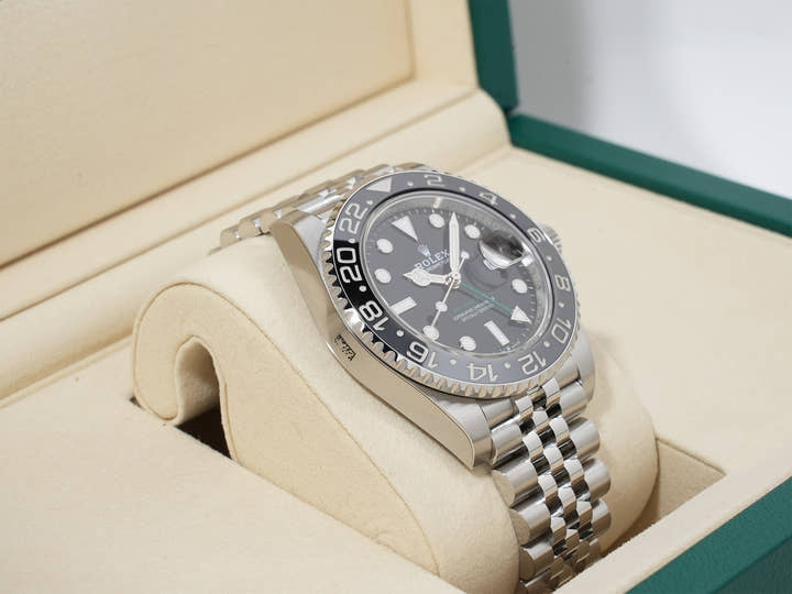 ロレックス GMTマスターII Ref.126710GRNR ステンレススチール ブラック文字盤 ジュビリーブレスレット