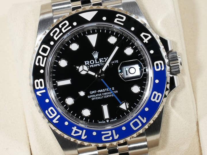ロレックス GMTマスターII Ref.126710BLNR ステンレススチール ブラック文字盤 ジュビリーブレスレット