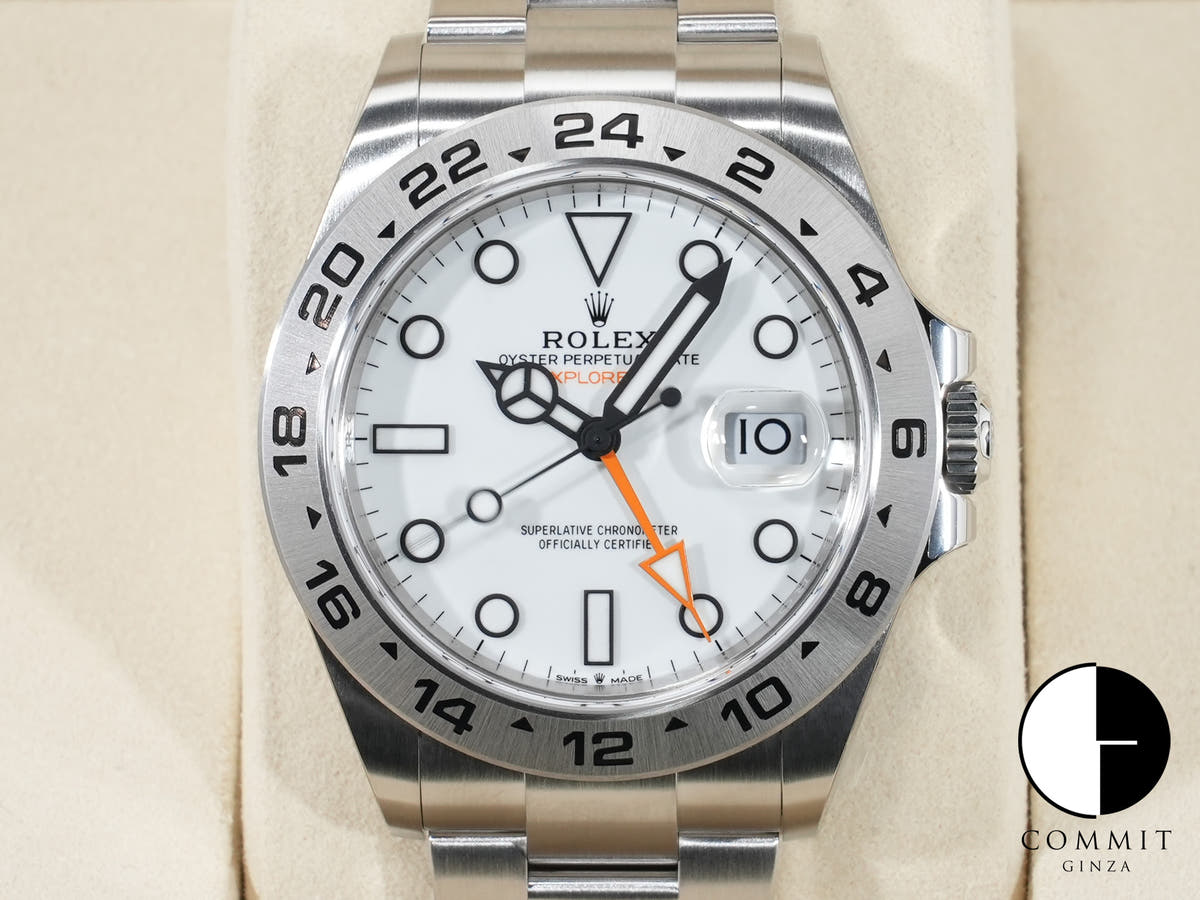ロレックス エクスプローラーII Ref.226570 ステンレススチール ホワイト文字盤