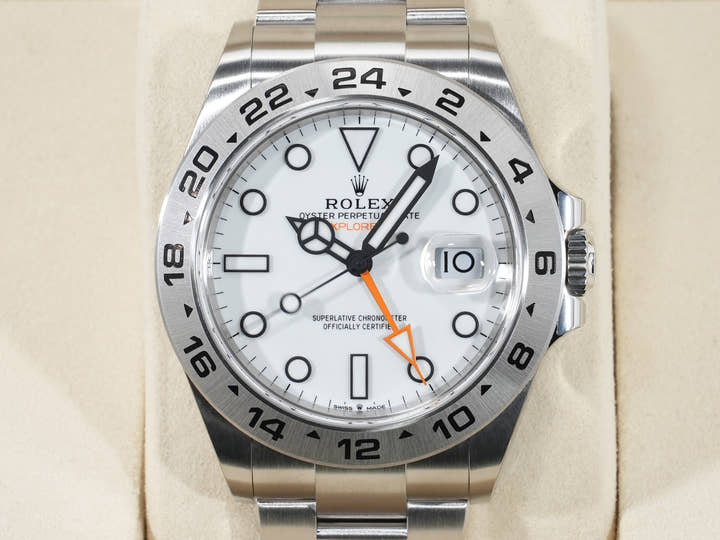 ロレックス エクスプローラーII Ref.226570 ステンレススチール ホワイト文字盤